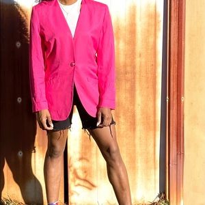 Vintage hot pink blazer size 8